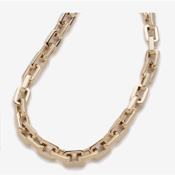 Eddie Borgo Supra Link Classic Heritage Link 17” Necklace With Earrings Set - Picture 3 of 16